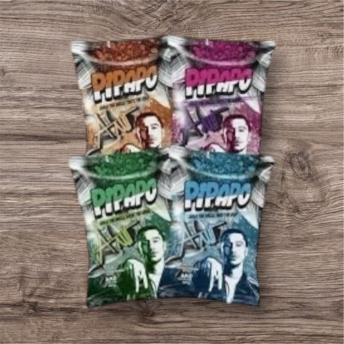 Alle Sorten Pipapo(1xTaco,1XSweetpopcorn,1xNaturell,&1Salz