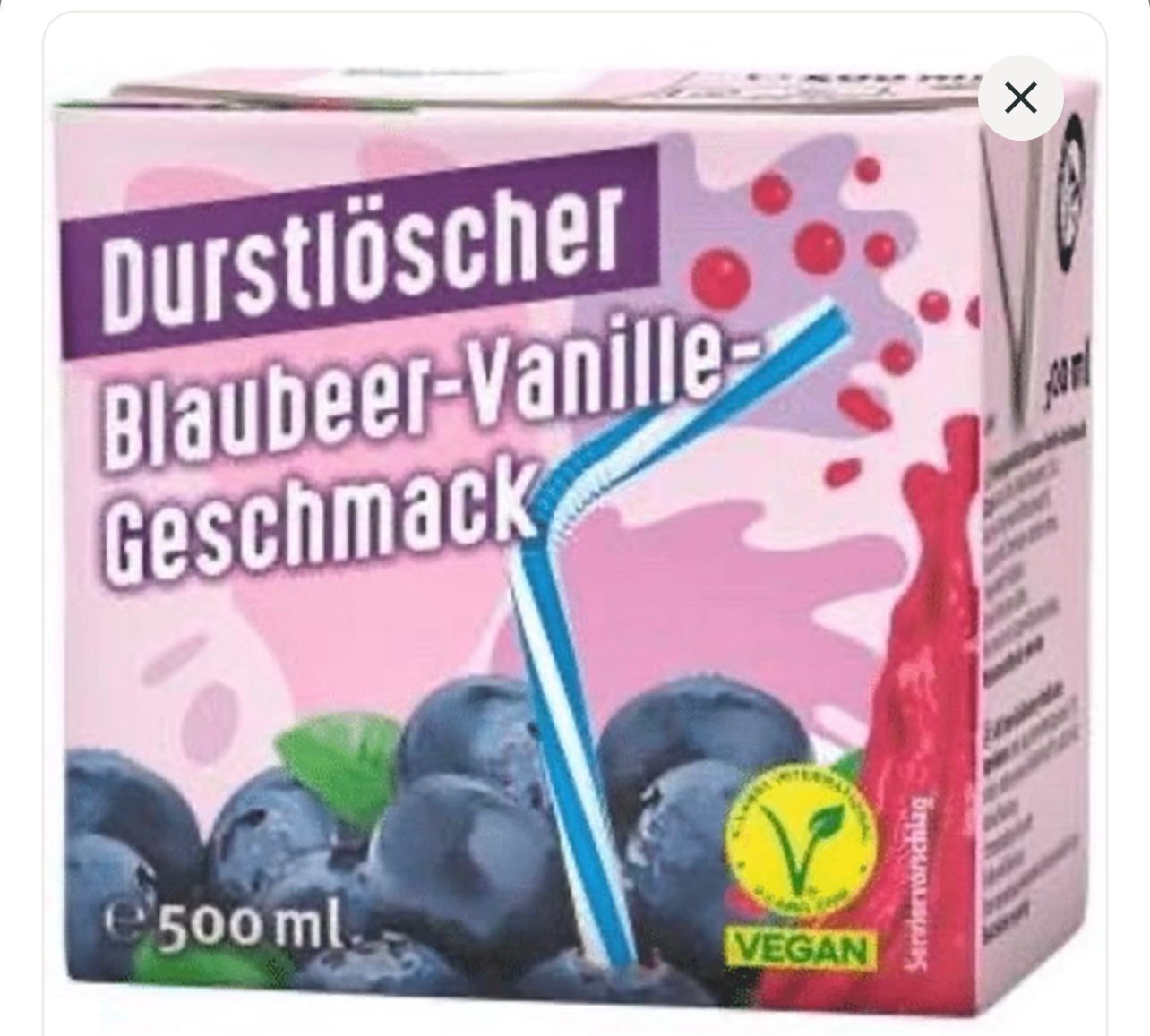 Durstlöscher Blaubeer-Vanille