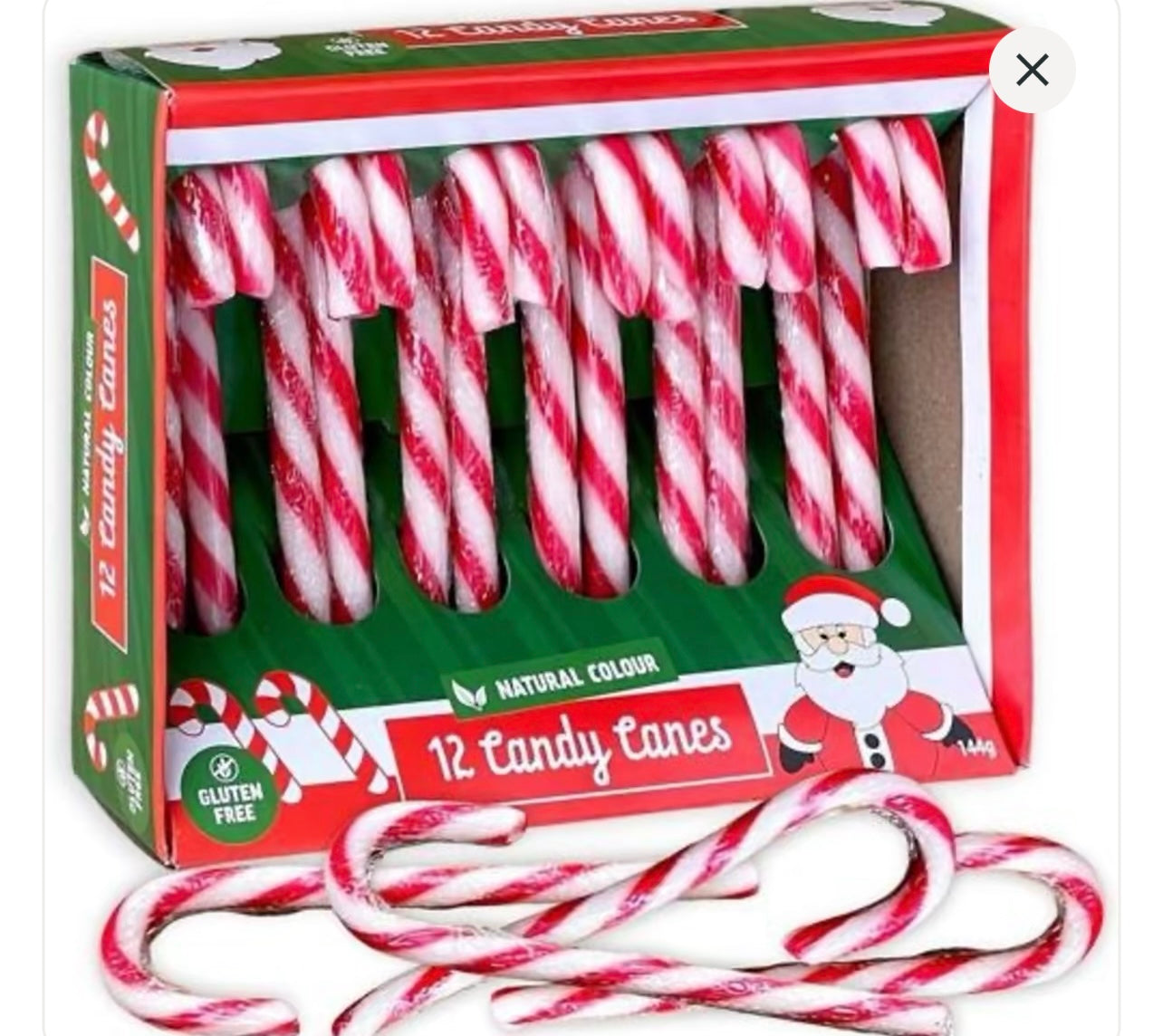 🍭 Candy Canes Classic – 12 Stück